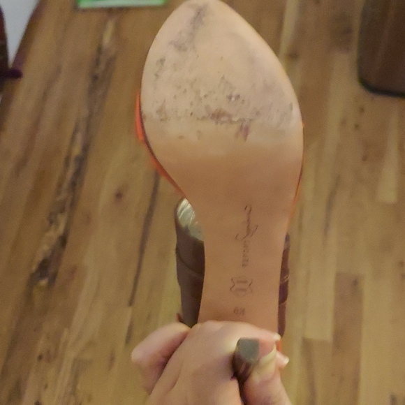 Report Signature peach and tan platform heel - Picture 8 of 11